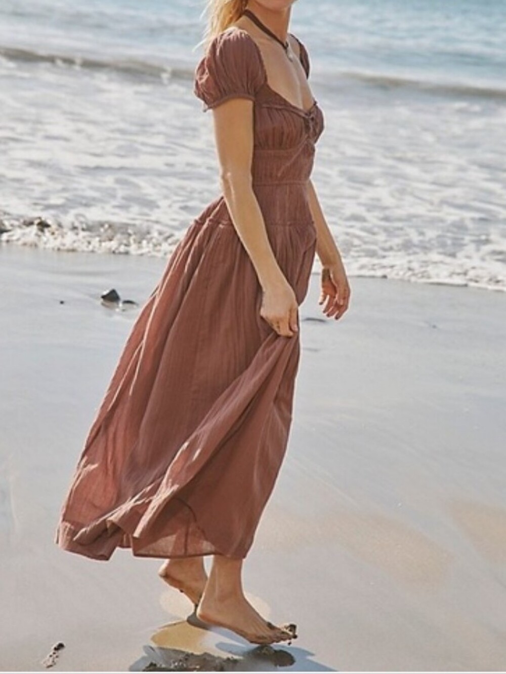 Free People Feeling Bonita Midi Dress M NWT Resort Vaction Festival Beach Boho - Picture 11 of 14